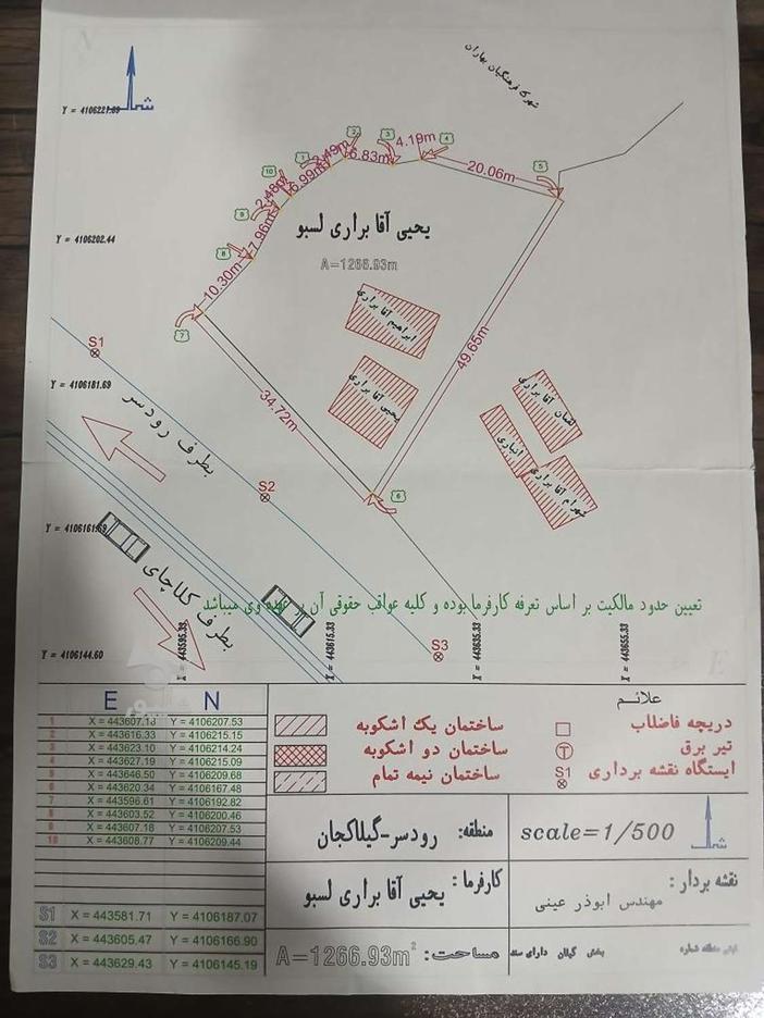 فروش زمین مسکونی وتجاری بهر اتوبان1266متر در گروه خرید و فروش املاک در گیلان در شیپور-عکس1