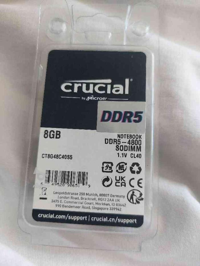 رم ddr5 8 gb لپتاپ برند گیگابایت کاملا نو در گروه خرید و فروش لوازم الکترونیکی در البرز در شیپور-عکس1