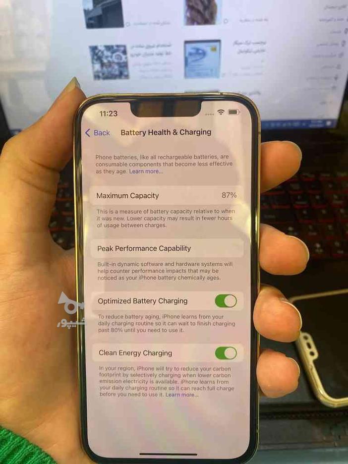 آیفون 13پرو 256 گیگ پارت نامبر ZAA باطری 87 گوشی پلمپ در گروه خرید و فروش موبایل، تبلت و لوازم در گیلان در شیپور-عکس1