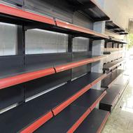 استند 6 طبقه هایپری مشکی قفسه فروشگاهی قفسه فلزی استند سیگار