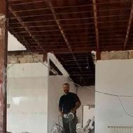 تخریب ساختمان دیوار سقف ستون راپله بابلسر سرخرود محموداباد