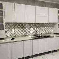 کابینت دستگیره فلزی پایه دار صفحه دار آماده ب کار