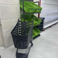 استند پاستیل قفسه فروشگاهی قفسه دوبل وسط قفسه فلزی