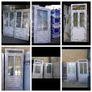 درب اهنی سرویس الومینیوم در پنجره انبار بالکن upvc حمام چوبی