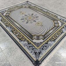 فرش صدرا سرمه ای 500شانه