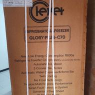 کلور یخچال فریزر کمبی گلوری GLORY PLUS-C70 استیل خش دار(هوم)