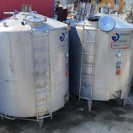 مخزن استیل پروسس سه جداره پخت 5000لیتری1000میکسر500لیتری