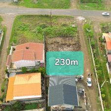 230 متر زمین مسکونی پلاک دو جاده اصلی