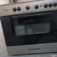 اجاق گاز خانگی و خارجی ELEKTA پنج شعله همراه با فر