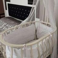 تخت نوزاد و همراه پشه بند