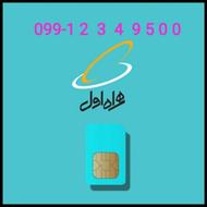 سیم کارت رند هزاری آخر به ترتیب اول09912349500