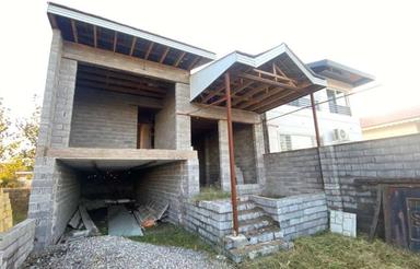 ویلا نیمه کاره 170 متری نیم پیلوت