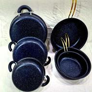 سرویس ماهی تابه چدن گرانیتی