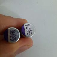 فروش 2 عدد خازن جامد (سالید) 1000uf 6.3v