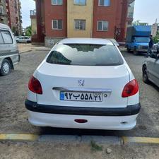 پژو 206 v8 مدل 88 سفید