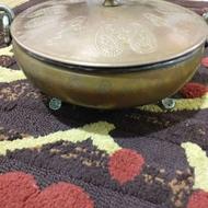 ظرف مسی قلمکاری قدیمی و آنتیک