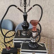 2 قلیان میوه ای فلزی و پیپ