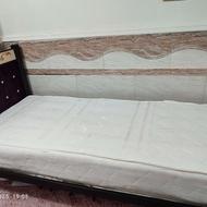 تخت خواب فلزی تک نفره همراه با تشک