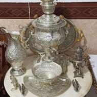 سماور برنجی نقره نفیس اصفهان