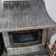 بخاری گازی طرح شومینه سالم