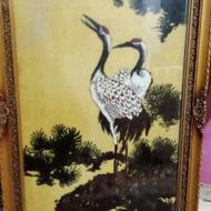 تابلو ماشینی فرش طرح درنا