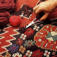 رفوگری هفت تنان مرمت قالی گلیم رنگبرداری ترمیم سوختگی