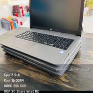 لپ تاپ عالی hp درحدنو í5 نسل 9 رم 16 و هارد 256 ssd