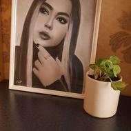 طراحی چهره سیاهقلم