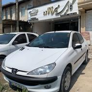 پژو 206 SD (صندوق دار) 1390 سفید