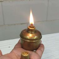 چراغ الکلی قدیمی برنجی سالم کمیاب
