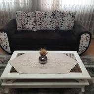 مبلمان راحتی 9 نفره با جلو مبلی وعسلی
