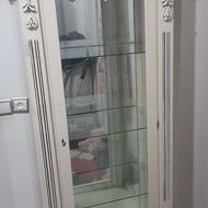 بوفه چوبی رنگ سفید