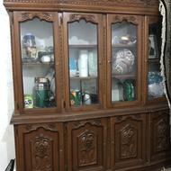 بوفه 4 دربالا 4درپایین جنس چوب گردو