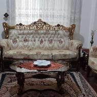 مبل سلطنتی 9 نفره با متریال عالی و کیفیت پارچه عالی