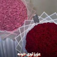گل رز روبانی
