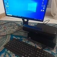 مینی کیس hp و مانیتورdell