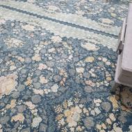 فرش ابی اسمانی فیروزه ای سرمه ای 4 تخته 9 متری 1500 شانه