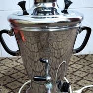 سماور برقی پلان بدنه برنجی اصل- 6 لیتری