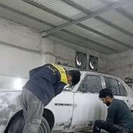 نقاشی اتومبیل پولیش واکس رنگ آبرنگ سرقلم لکه گیری و سرامیک
