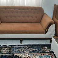 یه دست مبلمان 7نفره همراه با میز تی وی
