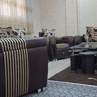 مبلمان چرم راحتی 7 نفره + عسلی