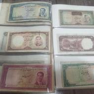 یک آلبوم 8برگی تعداد53عدداسکناس کلکسیونی قدیمی