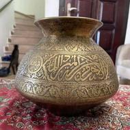 دخل مسی کهنه قدمت قاجار قلم کار