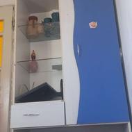 کمدبچه به رنگ آبی وسفید