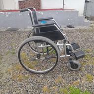 ویلچر تاشو ساده درحدنو با شاسی دوبل