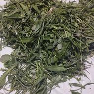 سبزی صحرایی تازه چین و پاک شده و خرد شده