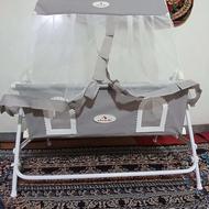 گهواره نوزاد برند (شادی) رنگ خاکستری برای نوزادی تا 2 سالگی