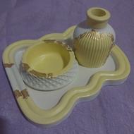 ست سه تیکه ی دکوراتیو سنگ مصنوعی