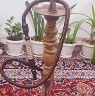 قلیان مسافرتی و قلیان چوبی بزرگ
