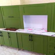 کابینت نئوکلاسیک سبز متالیک